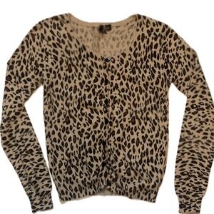 H&M Cheetah/Leopard Print Cardigan